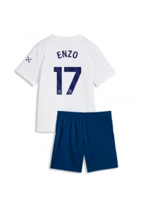 Manchester City Enzo Fernandez #17 Jalkapallovaatteet Lasten Kolmas peliasu 2026-27 Lyhythihainen (+ Lyhyet housut)